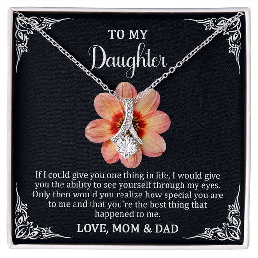 alluring Beauty Necklace To My Daughter